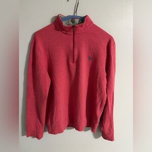 Polo by Ralph Lauren Vibrant Red Zip-Up Sweater